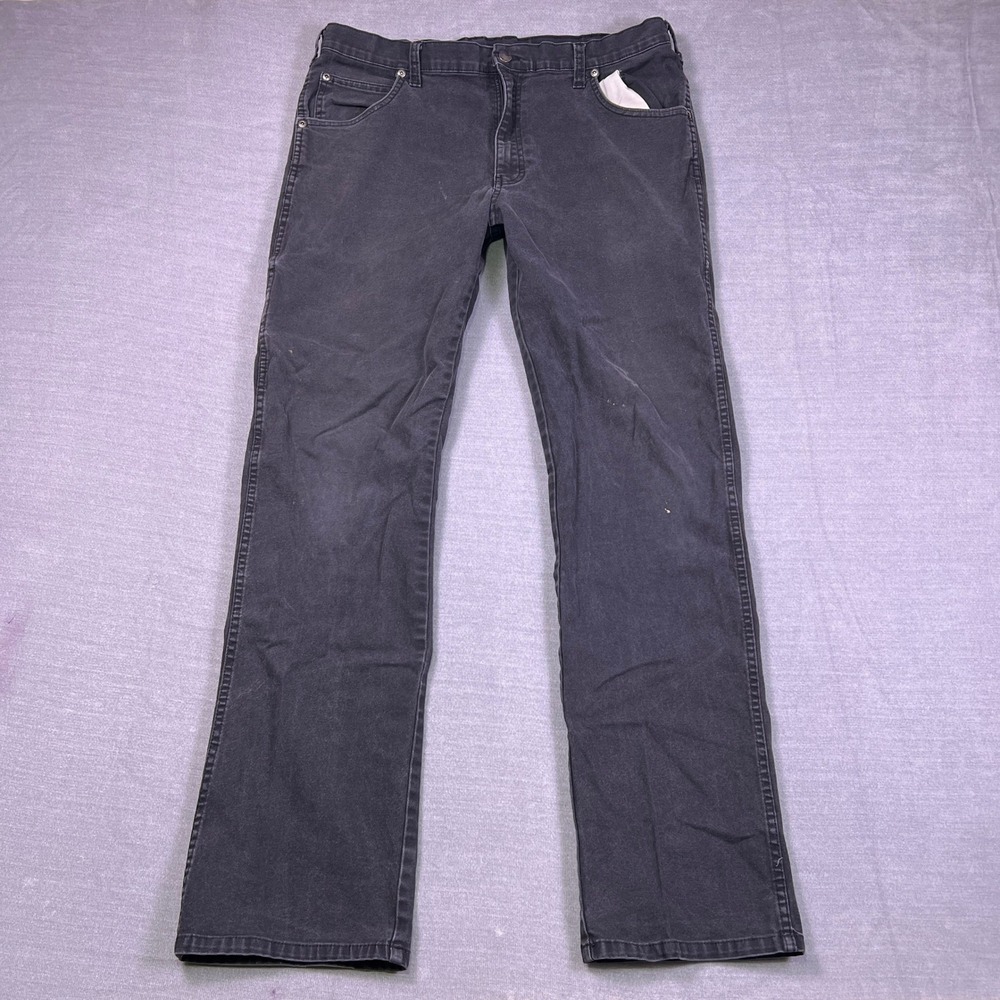 Genuine Dickies Carpenter Regular Fit Mid Rise Pants Mens 36x34 Black ED219RBK
